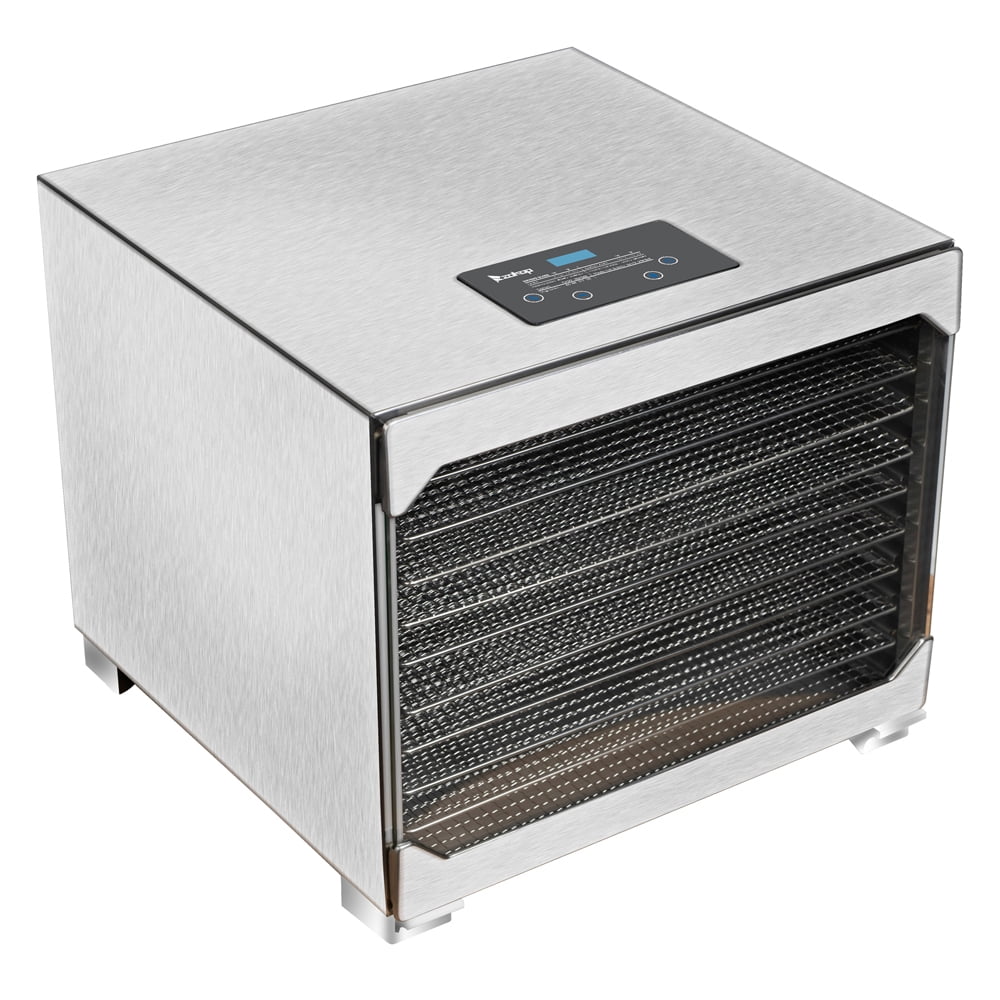 Lowestbest Food Dehydrator, Fruit Dryer with 10pcs Movable Trays, Temperature Time Adjustable and Height Adjustable, Silver Lowestbest Food Dehydrator, Fruit Dryer with 10pcs Movable Trays, Temperature Time Adjustable and Height Adjustable, Silver