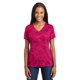 thumbnail image 1 of SPORT-TEK Camiseta con cuello en V CamoHex para mujer M Rosa frambuesa deporte-tek LST370, 1 of 1