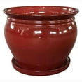 thumbnail image 2 of Southern Patio Wisteria Pot de Plante Rond en Céramique de 8 Pouces, avec Soucoupe, (Lot de 3), 2 of 8