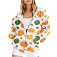 thumbnail image 1 of Chandails à Capuche Zippés pour Femmes Rabais de 50 % en Liquidation Blouse Imprimée Mode Hauts à Manches Longues Chandail Poches à Capuche, 1 of 9