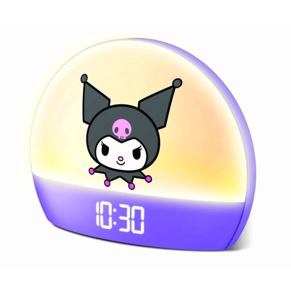 Hello Kitty Sunrise Alarm Clock - Multicolor Lights, USB Charging, LED Display, and Snooze Function