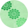 thumbnail image 1 of Ahgly Company Indoor Round Patterned Dragon Green Area Rugs, 3' Round, 1 of 6