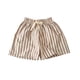 thumbnail image 1 of Odeerbi 2-10 Años Niños Niñas Pantalones Cortos de Lino de Algodón de Verano Pantalones Cortos de Entrenamiento Deportivo A Rayas Pantalones Cortos de Ocio, 1 of 4