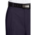 thumbnail image 2 of RGM Mens Pleated Front Dress Pants  Wool Blend Long Formal Pants for Men, Made in US Navy 33 Short, 2 of 4