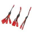 thumbnail image 4 of Ensemble de faisceau adaptateur parallèle JST Y rouge, installation simple, câble répartiteur JST Y pour Traxxas, 4 of 4