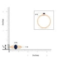 thumbnail image 4 of Angara Natural 0.6 Ct. Blue Sapphire Solitaire Ring in 14K Rose Gold for Women (Ring Size: 3), 4 of 9
