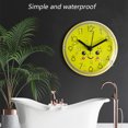 thumbnail image 4 of Mini reloj de pared con ventosa, elegante y sencillo, antivaho, impermeable, para baño, reloj de cocina, 4 of 6