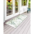 thumbnail image 2 of Eucalyptus Leaf Front Door Mat Watercolor Green Plant Country Welcome Doormat Indoor Outdoor Entrance Floor Mat Non-Slip Washable Runner Rug for Front Porch Decor 20x63 Inch, 2 of 6
