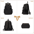 thumbnail image 2 of Bow Backpack Bow Backpack Cute Kawaii Backpack Set Aesthetic Daypack Bow Rucksack for Women, Pink Bow Shoulder Bag 3PCS Set, Cute Large Capacity Versatile Rucksack, 2 of 3