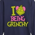 thumbnail image 3 of The Grinch - I Love Being Grinchy - Toddler & Youth Long Sleeve Graphic T-Shirt, 3 of 5