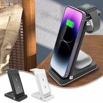 XGFHYJEH Charging Station, Wireless Charging Station, Charging Station for Multiple Devices, Wireless Charging, 15W 3 in 1 Charging Station, Wireless Charge, for Android, Iphone, Apple, Samsung, Ipad