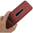 thumbnail image 3 of Étui pour LG Classic Flip, Nakedcellphone [Rouge Métallique] Étui Rigide de Protection à Clipser [Texture Quadrillée] pour LG Classic Flip Phone L125DL, 3 of 9
