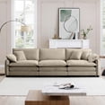 thumbnail image 2 of Mid-Century Modern 3-Seater Sofa with Premium Corduroy Fabric|Comfortable & Retro, 2 of 11