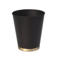 thumbnail image 3 of Better Homes & Gardens Two-Tone Metal Wastebasket, Bronze, 3 of 5