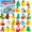 Yellow, variant on UYWZQ- Advent Calendar Christmas Ducks - 24pcs Rubber Duck Advent Calendar 24 Days of Christmas Countdown Toys for Xmas Party Favors Kids Toddlers