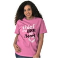 thumbnail image 4 of Thief Stole My Heart Valentines Day Women's Graphic T Shirt Tees Brisco Brands M, 4 of 6