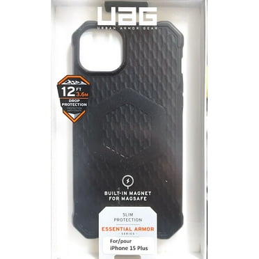 Urban Armor Gear(UAG) Essential Armor with MagSafe Case for iPhone 15 Plus, Black