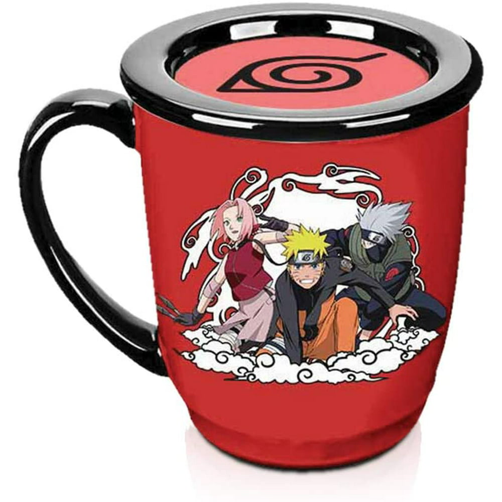 naruto ceramic travel mug