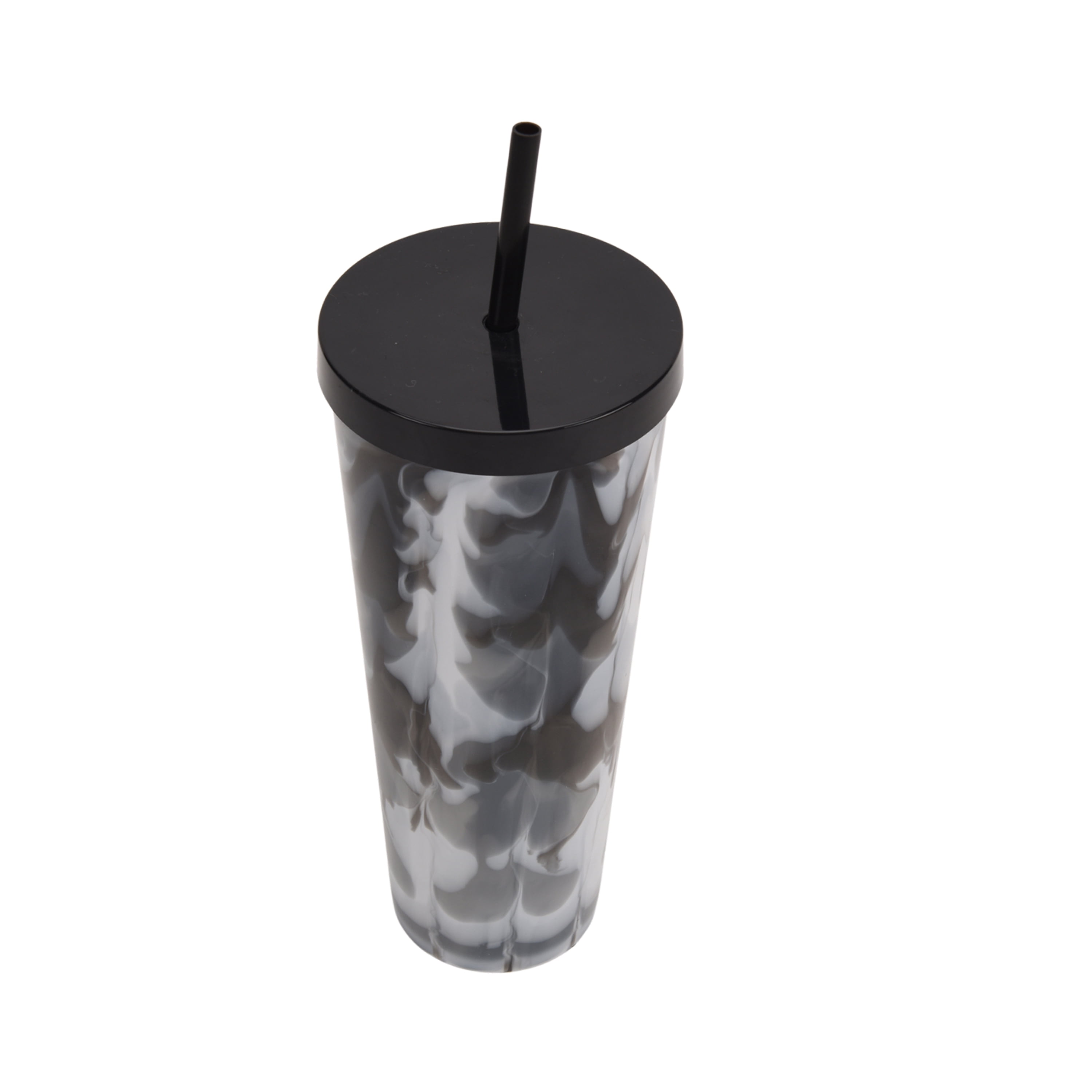 Mainstays 26-Ounce Plastic Swirl Tumbler, Black