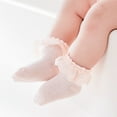 thumbnail image 5 of Caqnni Baby Girl Socks Super Soft Baby Ruffle Socks Lace Socks for Baby Girls Cute Baby Girl Ruffle Socks School Uniform Turn Socks Ruffle Lace Socks ,0-1 Years, 5 of 9