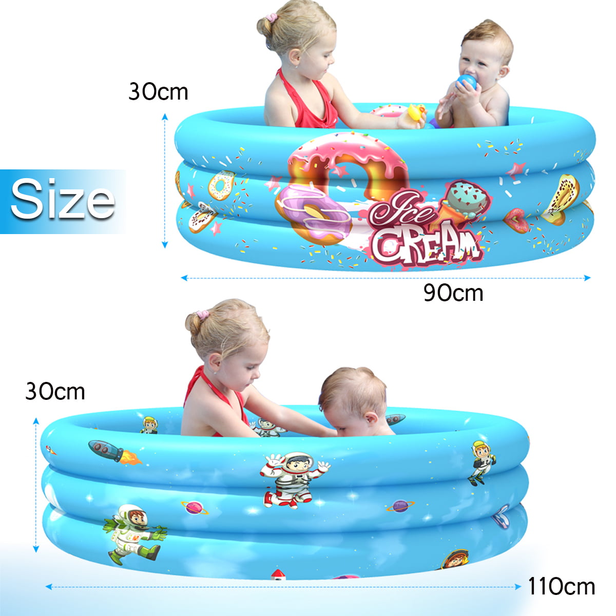 Details about   Kids Play Ball Pool Baby swimming Pool Child Summer Inflatable Bath Tub 