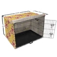 thumbnail image 6 of Autumn Dog Crate Cover, Seasonal Leaves and Trees Warm Fall Season Color Palette Composition, Easy to Use Pet Kennel Cover Small Dogs Puppies Kittens, 7 Sizes, Orange and Pastel Yellow, by Ambesonne, 6 of 6