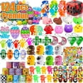 thumbnail image 1 of 124 Piezas Pop Party Favors Para Niños Fidget Treasure Box Juguetes Premios De Aula Relleno De Piñata Bolsa De Regalos Rellenos Cofre Del Tesoro Caja De Premios De Carnaval Juguetes A Granel Para Niño, 1 of 7