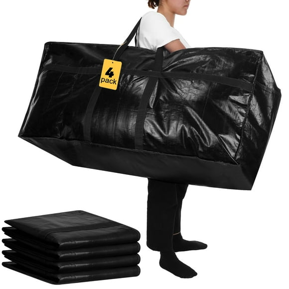 Bolsas de mudanza Clysee, 4 unidades, 250 L, con cremallera y asas, impermeables