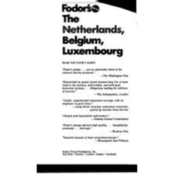 Pre-Owned The Netherlands, Belgium, Luxembourg (Paperback) 0679027394 9780679027393