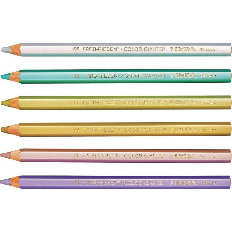 Lyra Color Giant Pencils - 6.3 mm Lead Diameter - Assorted Metallic Lead - 1 Each Lyra Color Giant Pencils - 6.3 mm Lead Diameter - Assorted Metallic Lead - 1 Each