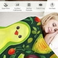 thumbnail image 3 of ONETECH Avocado Blanket, Cute Green Avocado Throw Blanket, Avocado Gifts for Avocado Lovers, Avocado Gifts for Women Girls, Cartoon Fruit Soft Cozy Warm Throw Blankets for Couch Bed Sofa, 3 of 6