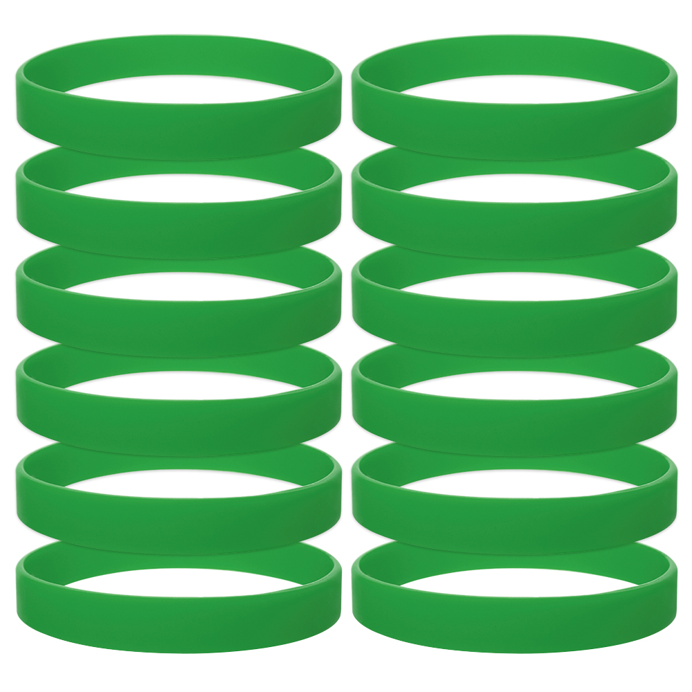 10 Dozen Silicone Wristbands, Adultsize Rubber Bracelets, Great For