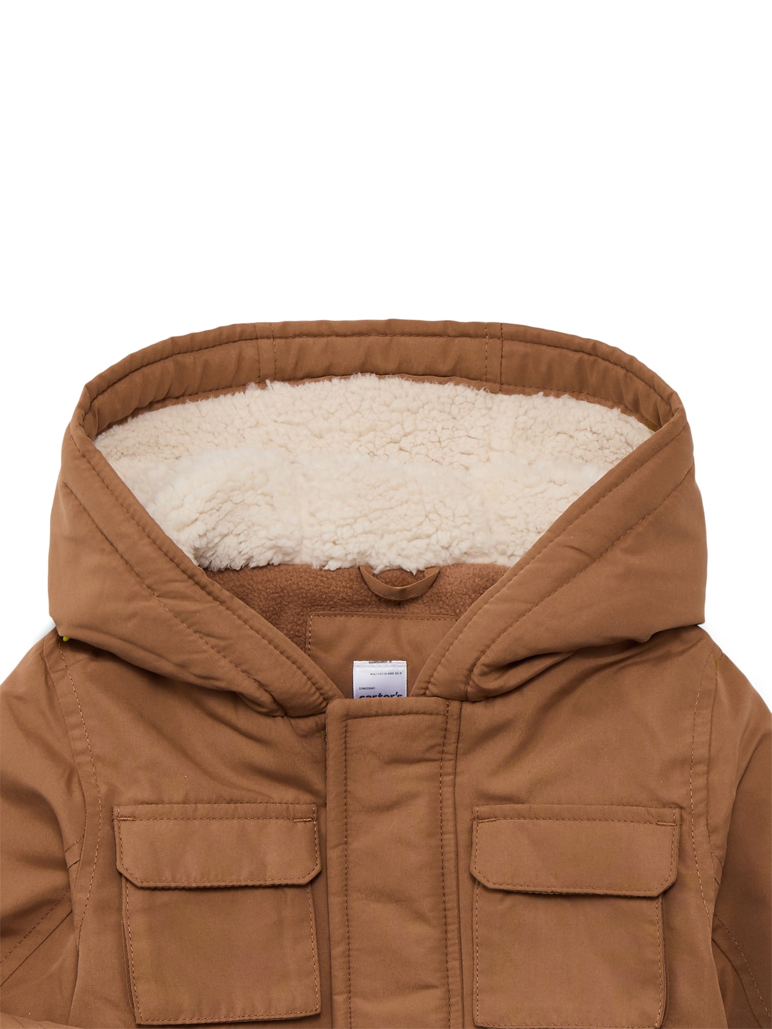 Carter's Child of Mine Toddler Plush- Lined Hooded Parka Jacket, Sizes 2T-5T