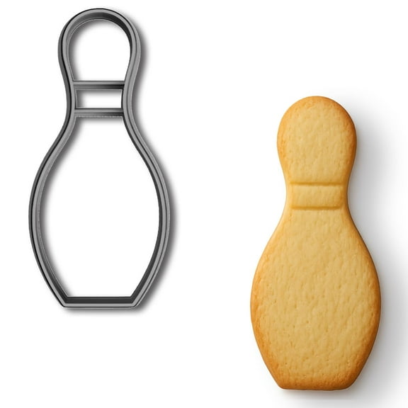 Bowling Pin Cookie Cutter - 5x2.25 Inches, Perfect for Bowling Lovers and Fun Baking