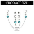 thumbnail image 3 of Elegant Rhinestones Pendant Nipple Jewelry Set NonPiercing Nipple Rings Breasts Dangles for Women Comfortable Wear, 3 of 9