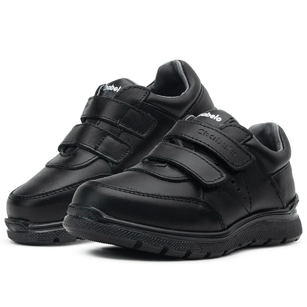 Zapatos Escolares Chabelo para Niños con Ajuste Velcro 15-26 Negro 18