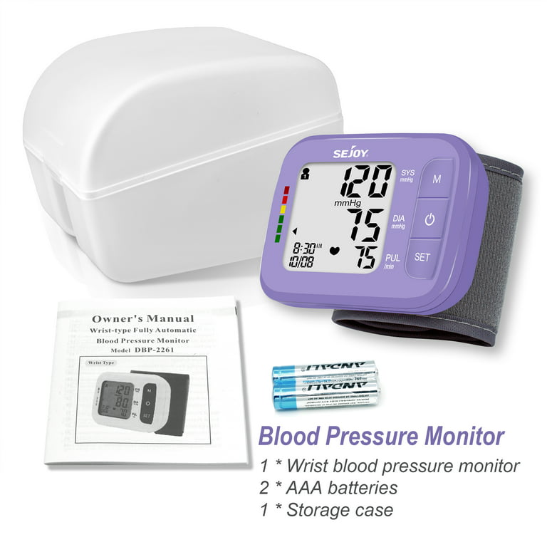 Wrist Blood Pressure Monitor, Blood Pressure Machine, Automatic