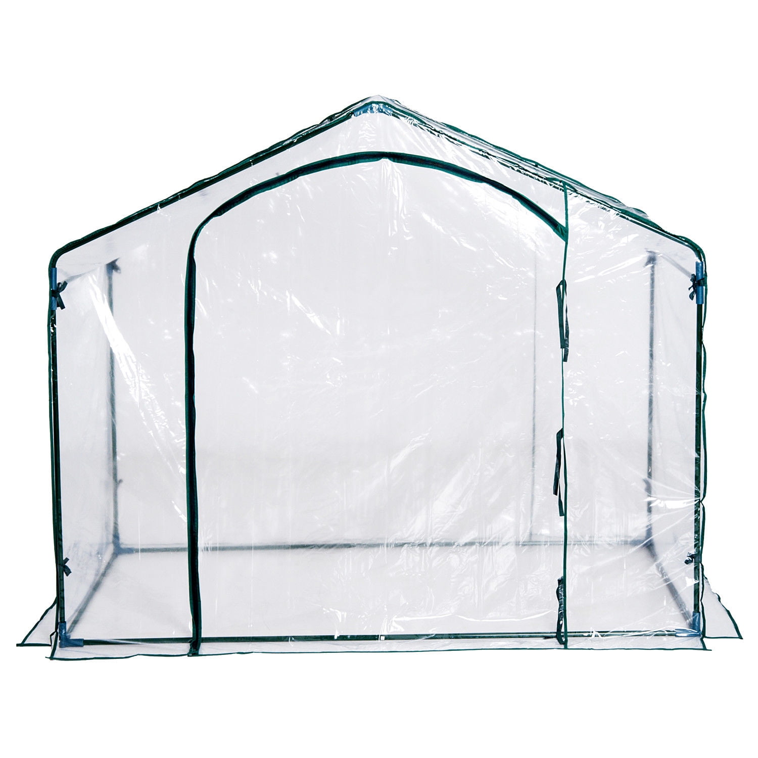 Outsunny 6' x 3.5' x 5' Outdoor Portable Walk-In Greenhouse with Clear PVC Cover
