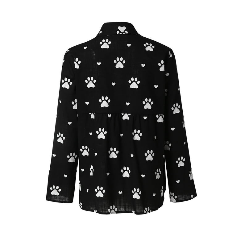 Paw print blouse best sale