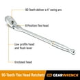 thumbnail image 3 of Juego de herramientas GEARWRENCH, 16 piezas, 1/2 90 T, trinquete y accionamiento con bandeja, 3 of 9