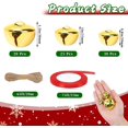 thumbnail image 2 of Dalrosia Jingle Bells with Ribbon and Rope, Craft Bell Bulk for Christmas Home and Pet Decorations Xmas Decor Party Favors Supplies, 2 of 6