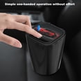 thumbnail image 5 of Rupoun Portable LED Cigar Smoke Car Ashtray Double Layer Inner Box Ash Cylinder Cup Holder for Vehicles, Black, 3.94 inches / 10 cm[cite: 1], 5 of 9
