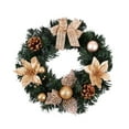 thumbnail image 1 of Cateissary Guirnalda navideña, decoración de pared para ambiente festivo, adornos navideños Kits de decoración para fiestas oro 30cm, 1 of 6