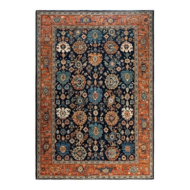 Serapi One-of-a-Kind Hand-Knotted Area Rug - Blue, 6' 5" x 9' 1"