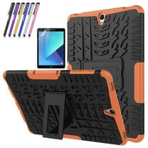 Goldcherry For Galaxy Tab S3 9.7 T820 Tablet Case Hybrid Armor with Stand Detachable Dual Layer Protective Shell Hard Back Cover for Samsung Galaxy Tab S3 9.7 Inch 2017 Tablet SM-T820/T825(Orange)