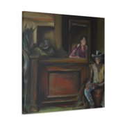 Wild West Saloon Scene - Canvas