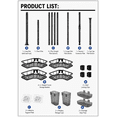 thumbnail image 4 of NULAS Shower Caddy with Tension Pole, 4-Tier Adjustable Corner Organizer for Shampoo, Soap and Bath Essentials, 43.5–120 in, Black, 4 of 8