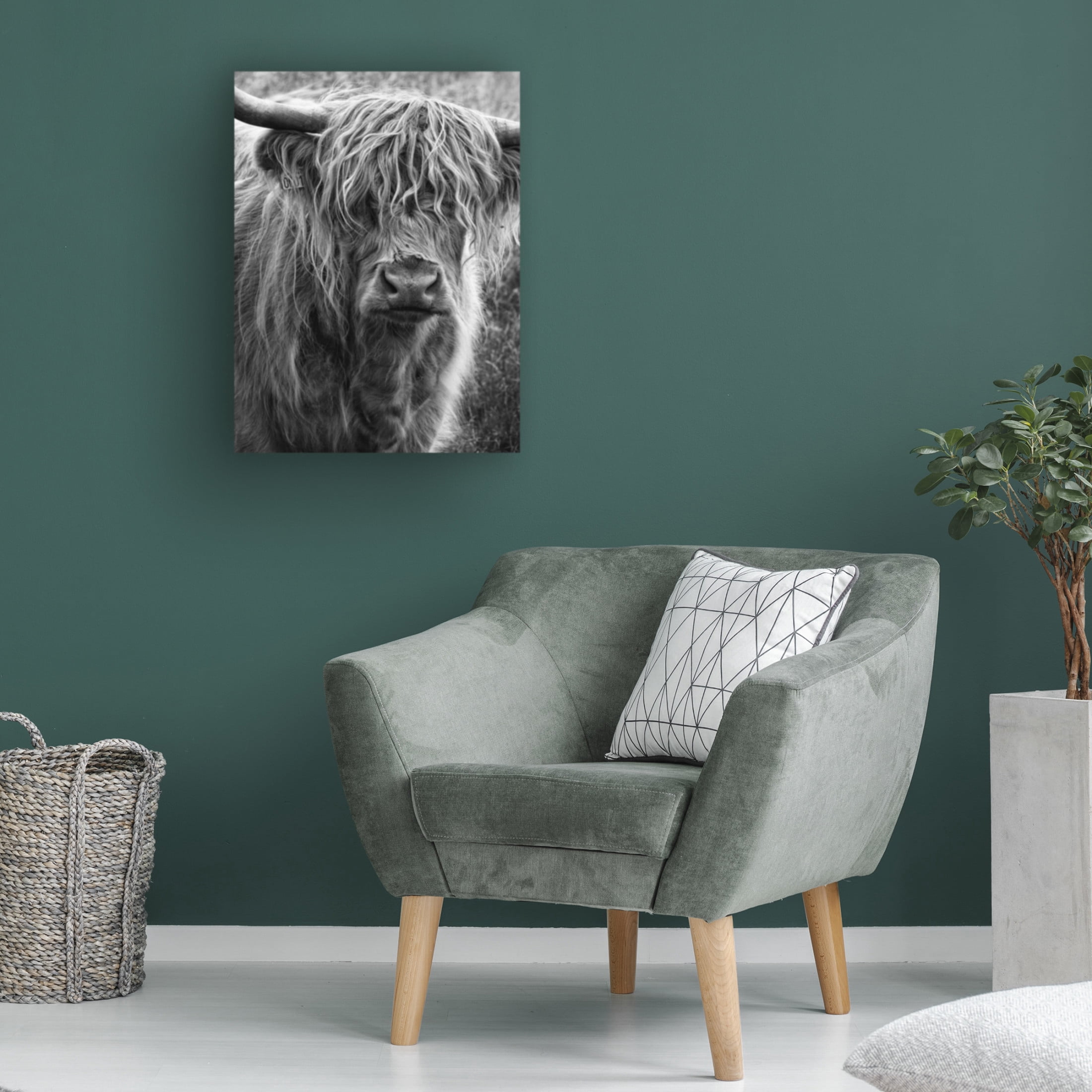 Trademark Fine Art Lotte Gronkjar Highland cattle Canvas Wall Art