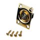 thumbnail image 1 of Conector de salida y orificio de conexión de placa para guitarra eléctrica. Piezas de reparación profesionales de metal para aficionados al bricolaje, 1 of 8