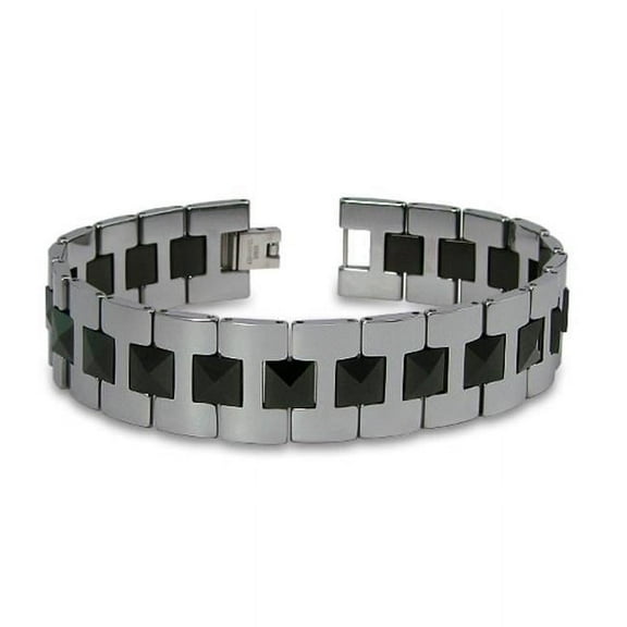 Tungsten Gladiator Mens Link Bracelet